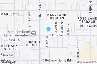 Map image of the property - 6212 N 12th Pl