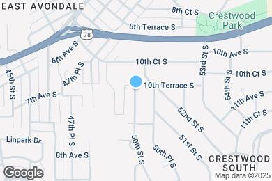 Map image of the property - 1017 50th St S