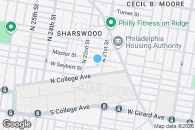 Map image of the property - 2105 W Seybert St