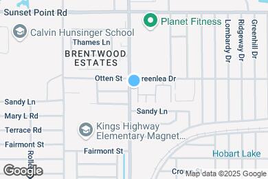 Map image of the property - 1799 N Highland Ave