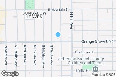 Map image of the property - 1309 E Orange Grove Blvd