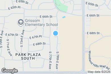 Map image of the property - 6738 S 78th East Ave