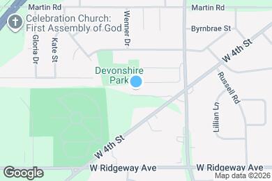 Map image of the property - Brookside Apartments