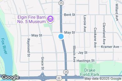 Map image of the property - 628 S Liberty St