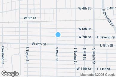 Map image of the property - 427 W 7th St