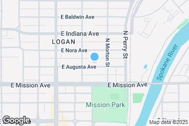 Map image of the property - 1023 E Augusta Ave