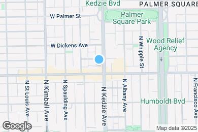 Map image of the property - 2014 N Kedzie Ave