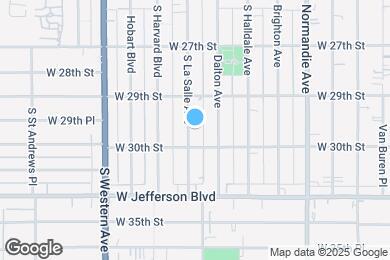 Map image of the property - 2938 1/2 S La Salle Ave
