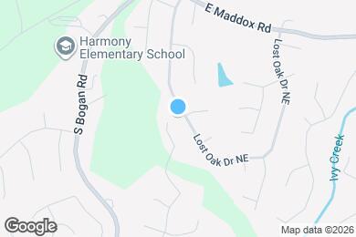 Map image of the property - 3864 Lost Oak Dr NE