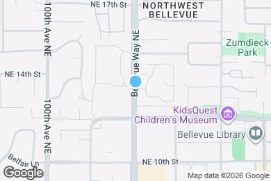 Map image of the property - 1276 Bellevue Way NE