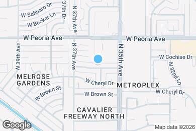 Map image of the property - 3602 W Beryl Ave