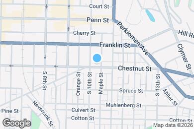 Map image of the property - 1019 Chestnut St