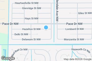 Map image of the property - 1718 Hazelton St NW