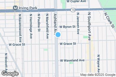 Map image of the property - 3821 N Ashland Ave