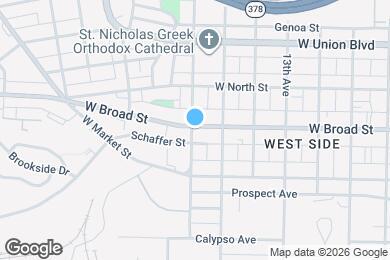 Map image of the property - 1631 W Broad St
