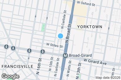 Map image of the property - 1254 N Carlisle St