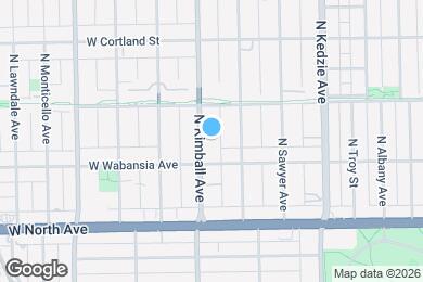 Map image of the property - 1721 N Kimball Ave