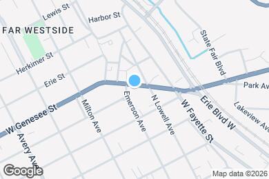 Map image of the property - 1607 W Genesee St