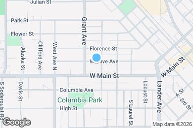 Map image of the property - 524 W Olive Ave