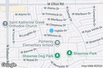 Map image of the property - 1524 W Mission Dr
