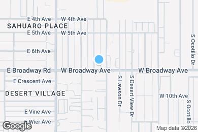 Map image of the property - 775 S Pinal Dr
