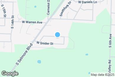 Map image of the property - 800 W Ridgecrest St
