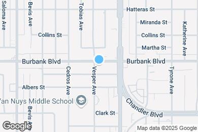 Map image of the property - 14550 Burbank Blvd