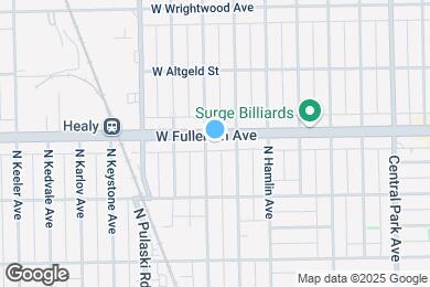 Map image of the property - 3853 W Fullerton Ave