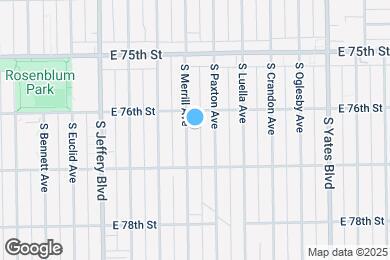 Map image of the property - 7619 S Merrill Ave