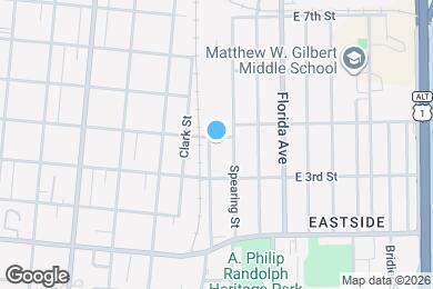 Map image of the property - 1353 Palmetto St