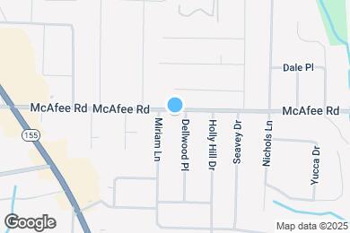 Map image of the property - 2797 McAfee Rd