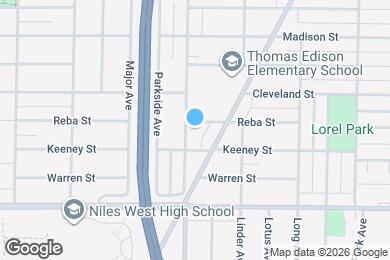 Map image of the property - 8117 Central Ave