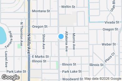 Map image of the property - 1001 N Fern Creek Ave