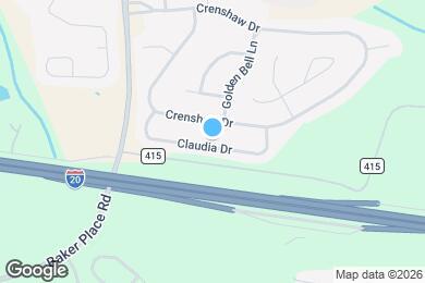Map image of the property - 262 Claudia Dr