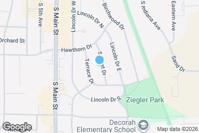 Map image of the property - 1008 Sunset Dr