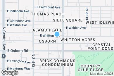 Map image of the property - 527 E Whitton Ave