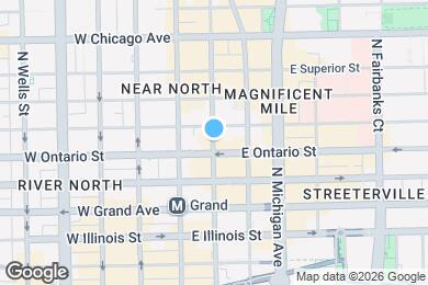 Map image of the property - 601 N Wabash Ave