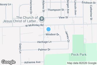 Map image of the property - 414 Windsor Dr