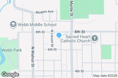 Map image of the property - 629 N Pine St