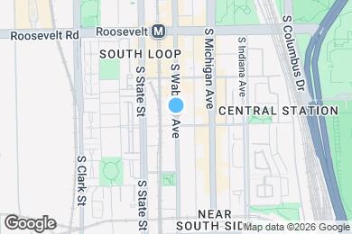 Map image of the property - 1340 S Wabash Ave