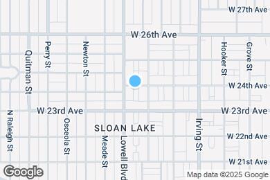 Map image of the property - 3528 W 24th Ave
