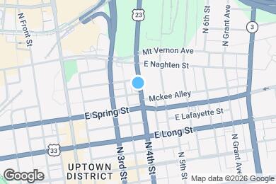 Map image of the property - 225 N 4th St