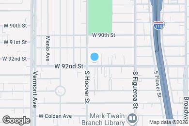 Map image of the property - 651 W 92nd St
