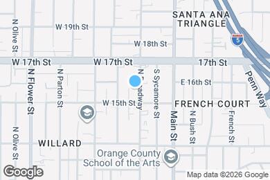 Map image of the property - 1518 N Broadway