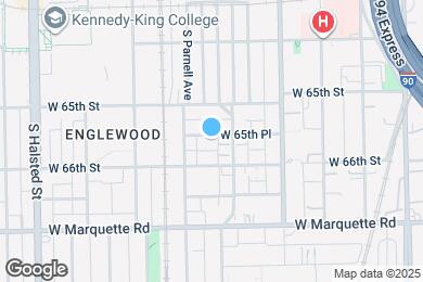 Map image of the property - 519 W 65th Pl