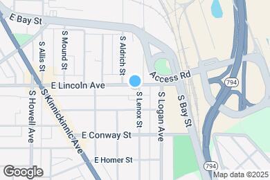 Map image of the property - 823 E Lincoln Ave