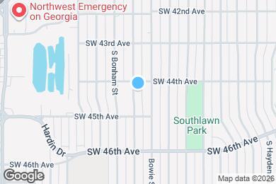Map image of the property - 4405 S Crockett St