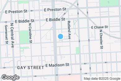 Map image of the property - 1706 E Eager St