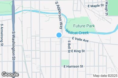 Map image of the property - 409 E Vaile Ave