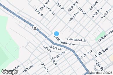 Map image of the property - 1489 Washington Ave